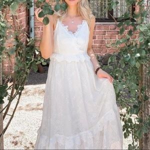 White broderie anglaise dress